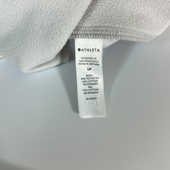 Athleta Triumph Printed Hoodie Color Grey Gypsum Camo LP - Picture 7 of 8